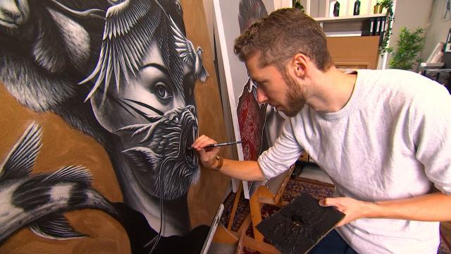 Le peintre liégeois Noir Artist exposé à Times Square 