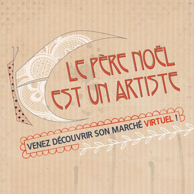 Le Père Noël est un artiste, un marché virtuel par le centre culturel de Seraing 