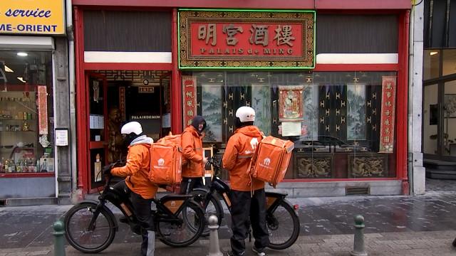 Des livreurs récompensent le restaurant "Palais de Ming" à Liège