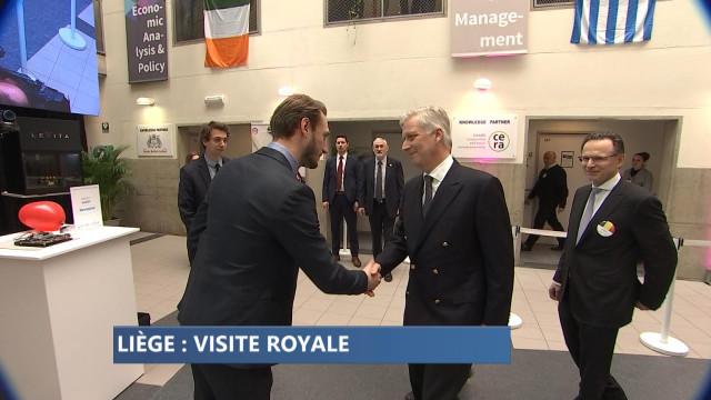 Le Roi Philippe à Liège, avec des étudiants entrepreneurs