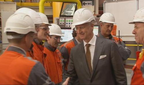Le Roi Philippe pour une première mondiale chez ArcelorMittal