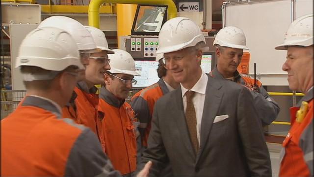 Le Roi Philippe pour une première mondiale chez ArcelorMittal