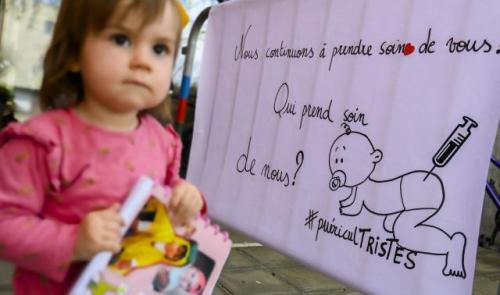 Le secteur de la petite enfance à l'arrêt ce mercredi