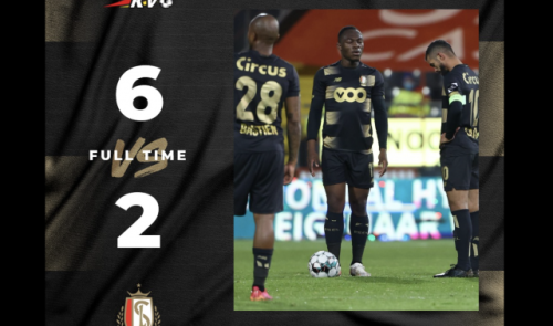 Le Standard a sombré à Ostende (6-2)