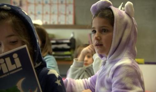 Les écoliers en pyjama par solidarité avec les enfants hospitalisés