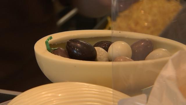 Les oeufs en chocolat ont la cote à l'approche de Pâques 