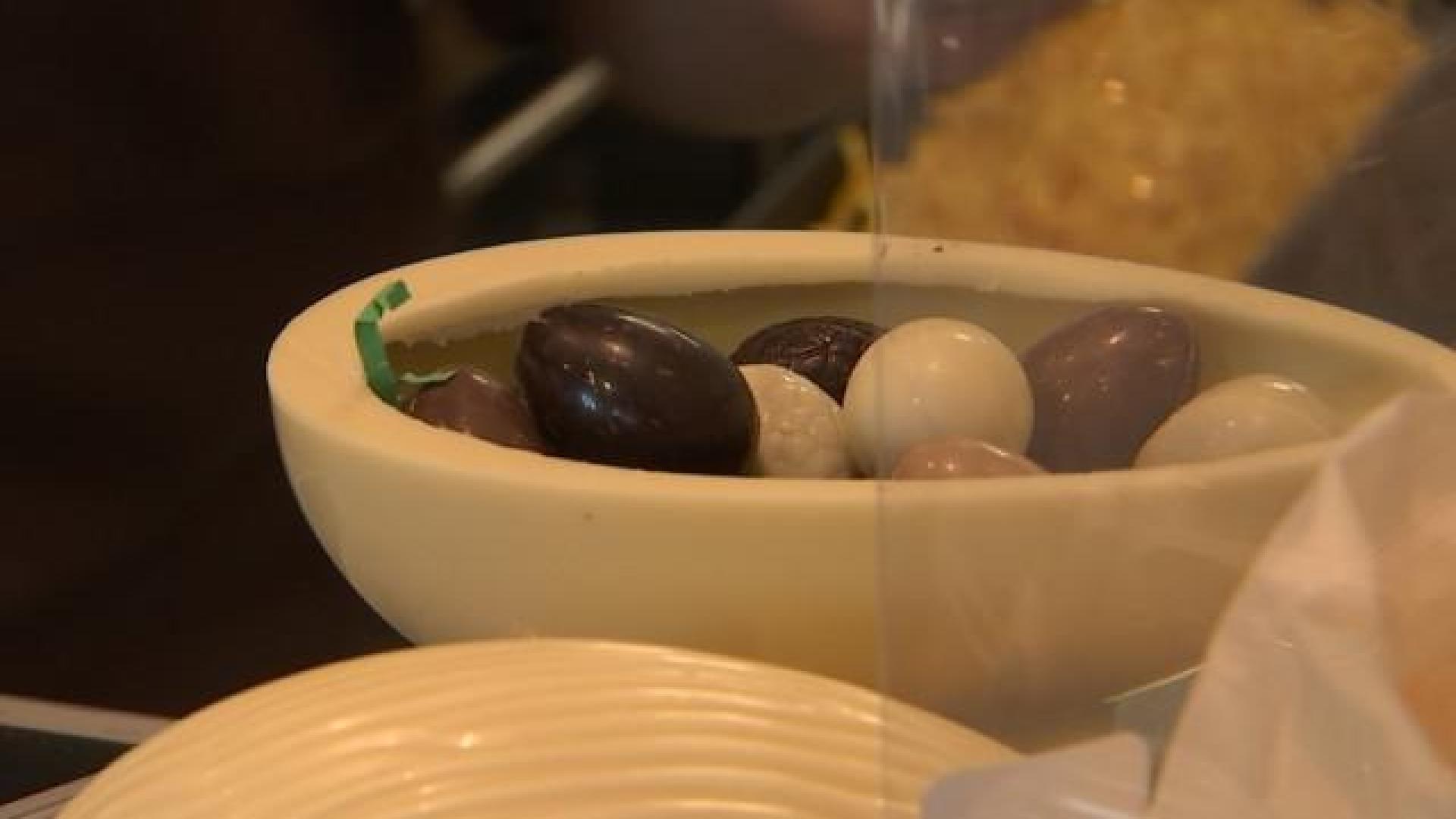 Les oeufs en chocolat ont la cote à l'approche de Pâques 
