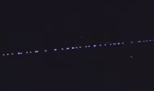 Les satellites Starlink bien visibles chez nous