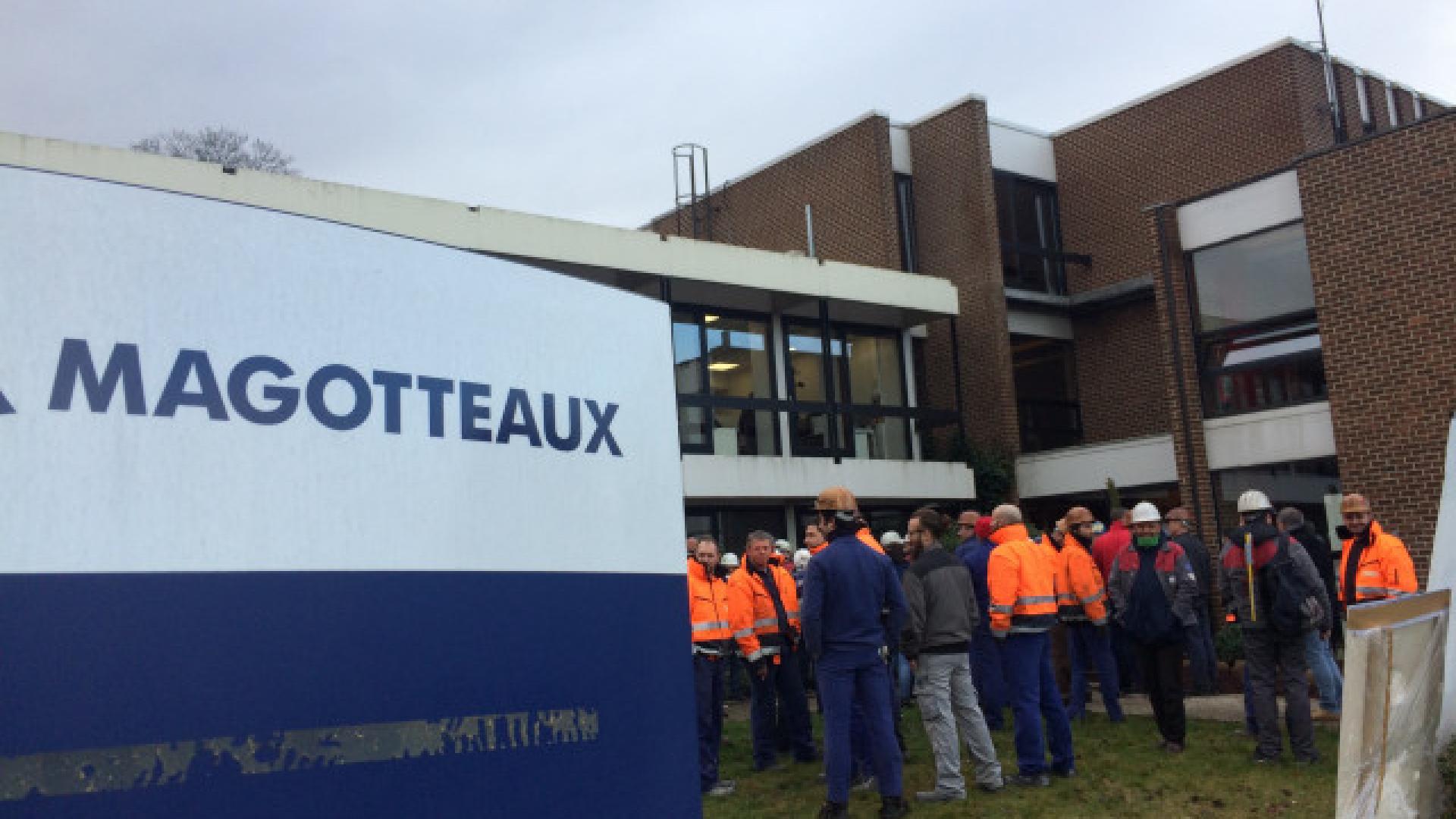 Les travailleurs de Magolux venus dire leur colère chez Magotteaux