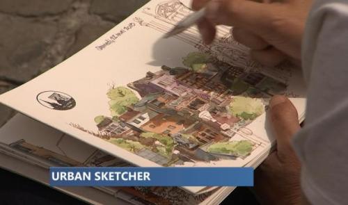 Liège envahie par les Urban Sketchers