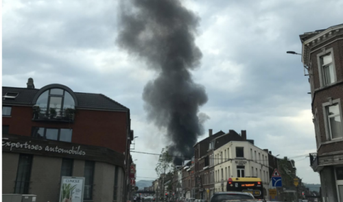 Liège : important incendie rue Gretry. Les premières images 