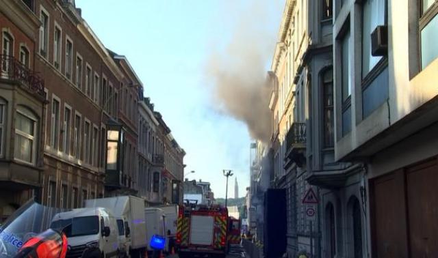 Liège : incendie rue Louvrex
