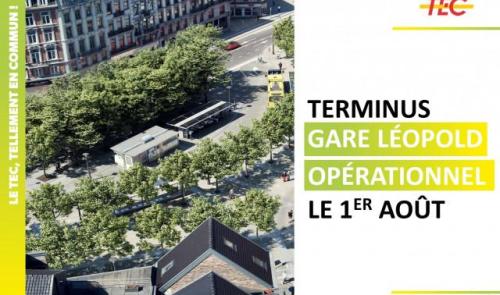 Retour des bus au terminus de la gare Léopold !