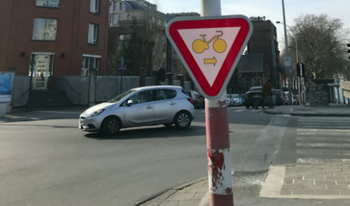 Liège : nouvelle signalisation pour les cyclistes 