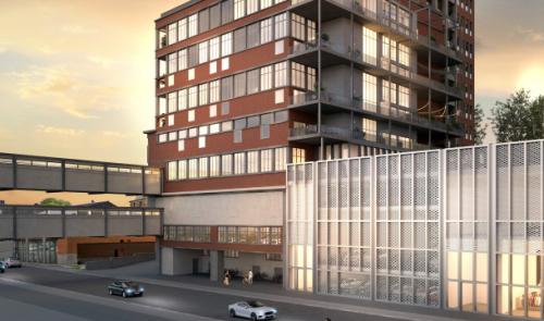 Lift Ô Loft à Jupille, sur l'ancien site industriel d'AB INBEV