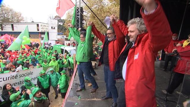 Manifestation : 10 000 personnes au parc d'Avroy 