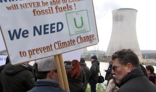 Manifestation contre la fermeture de Tihange 2