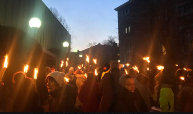 Marche aux flambeaux pour Hamid Babaei