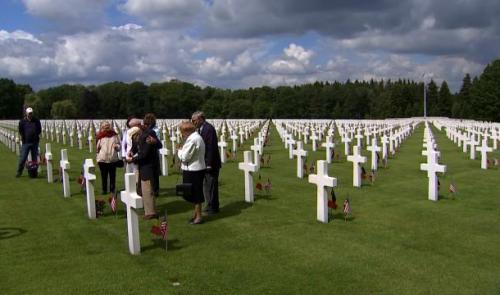 Bill "Tiger" Lyons, pilote US de la 2e guerre mondiale, à Neupré