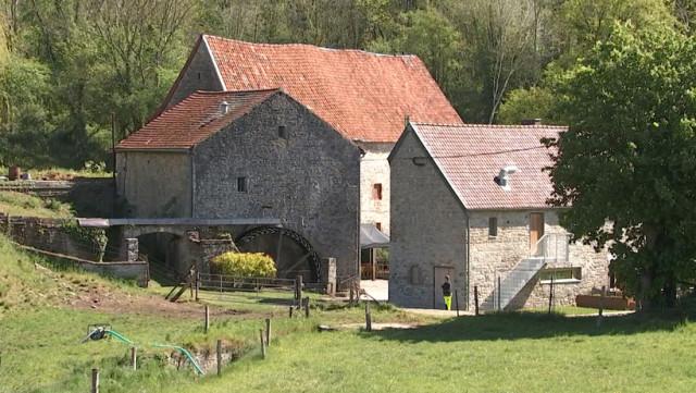 Moulin de Ferrières: la roue à aubes fonctionne à nouveau