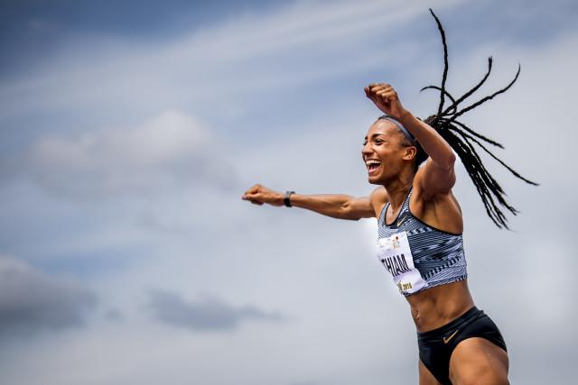 Nafi Thiam face à Katerina Johnson-Thompson mi-aoÍ»t à Birmingham