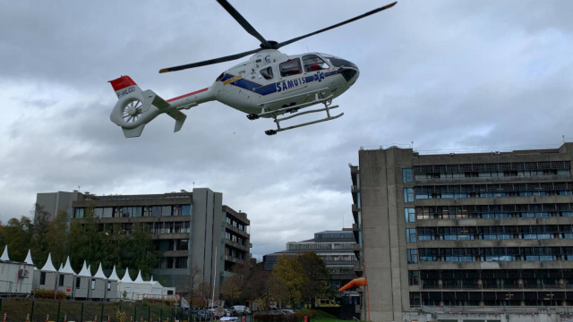 Neuf patients Covid-19 transférés par l'hélicoptère du CMH