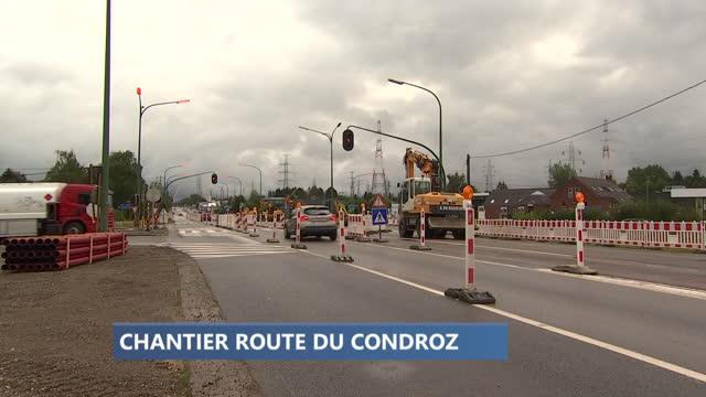 Neupré : chantier route du Condroz