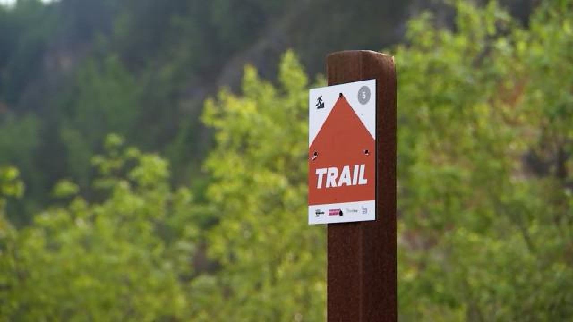 Nouveau balisage des pistes de trail à Huy