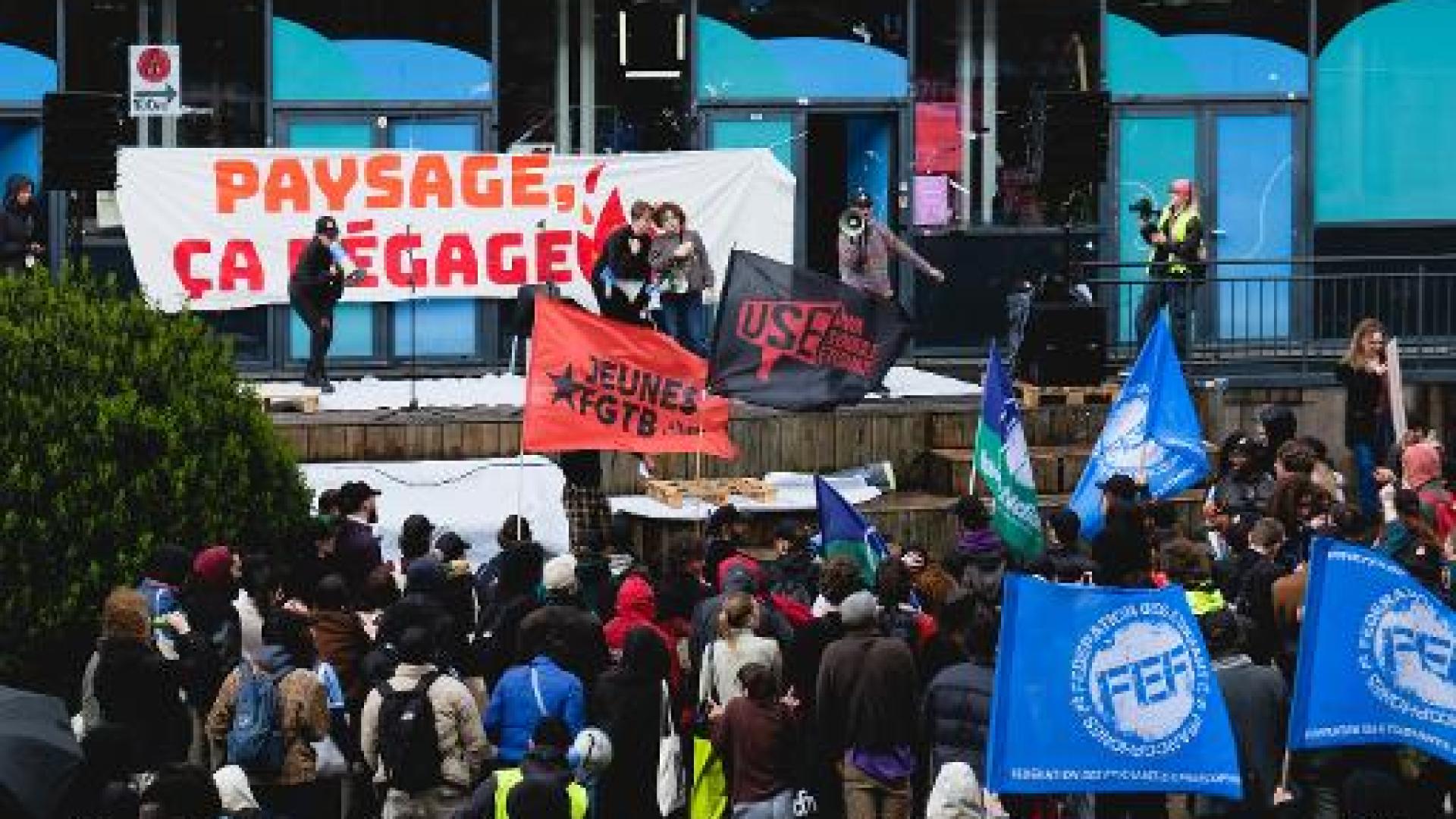 Nouvelle mobilisation des étudiants contre le nouveau décret Paysage