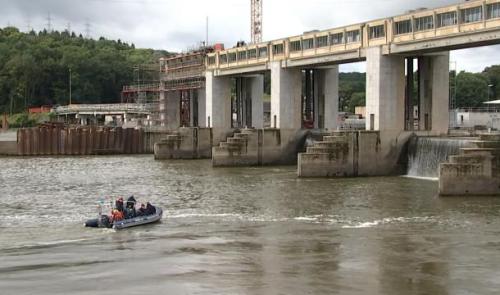 Noyade d'un ouvrier au barrage de Ampsin-Neuville 