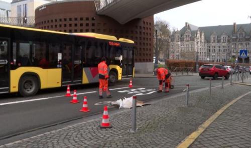Place Saint Lambert : aménager la liaison bus-tram