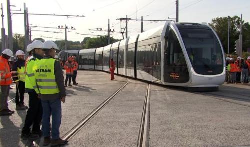 Première sortie pour le tram liégeois