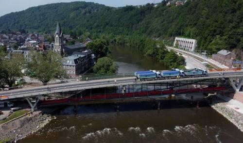 Près de 500 tonnes sur le Pont de Tilff !