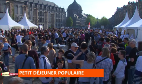 Province sports : Petit déjeuner pour le départ de Liège Bastogne Liège
