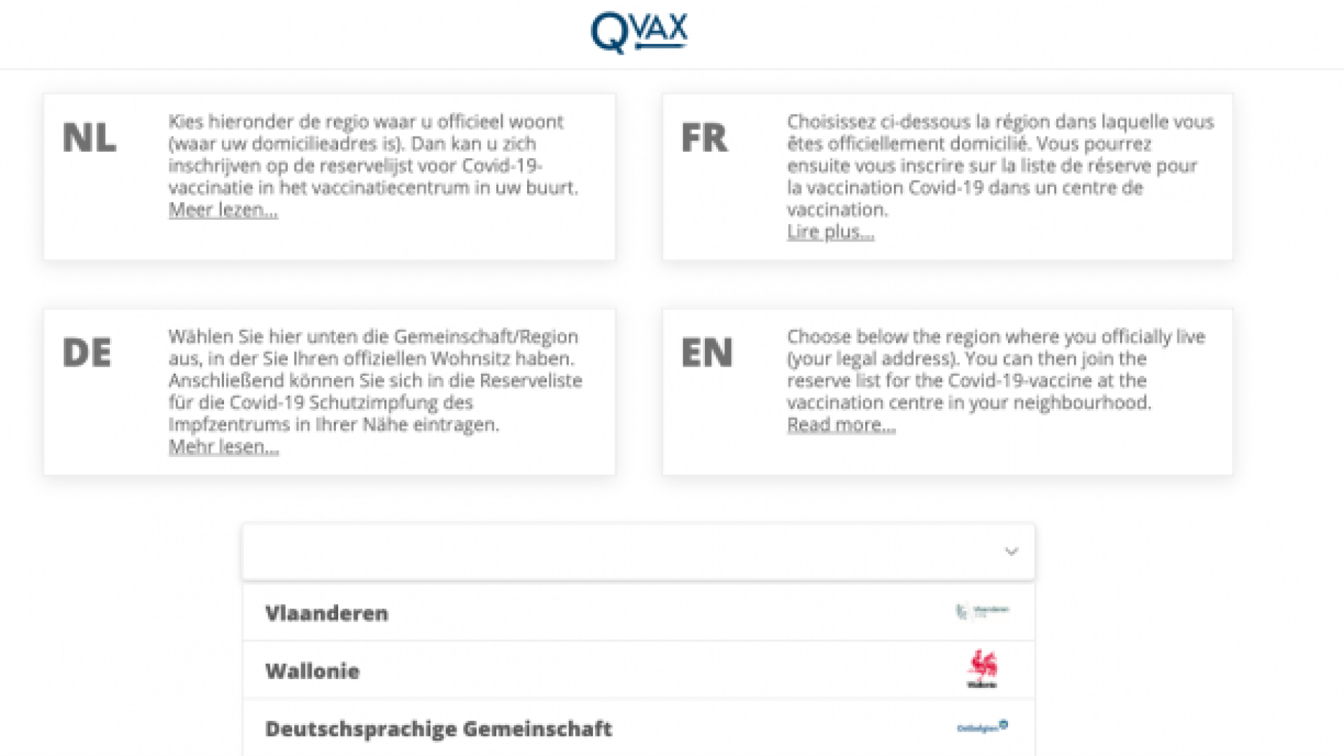 Vaccination: 1 minute pour s'inscrire sur QVAX!
