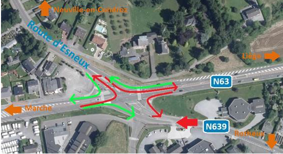 Route du Condroz : chantier et ralentissements dés lundi 