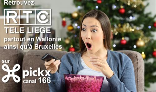 RTC disponible partout en Wallonie ainsi qu'à Bruxelles sur Pickx