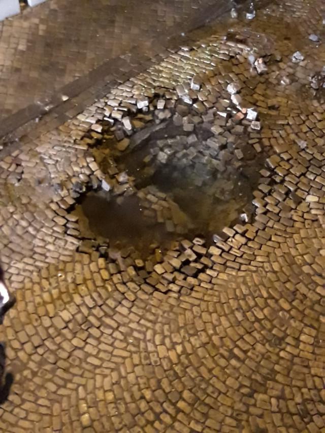 Rupture de canalisation d'eau à Liège 