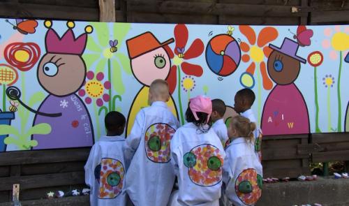 Sacré-Coeur Seraing: L'art a transformé les cours de récréation