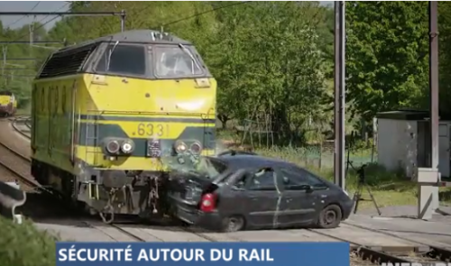 Sensibilisation aux dangers du rail à Esneux 