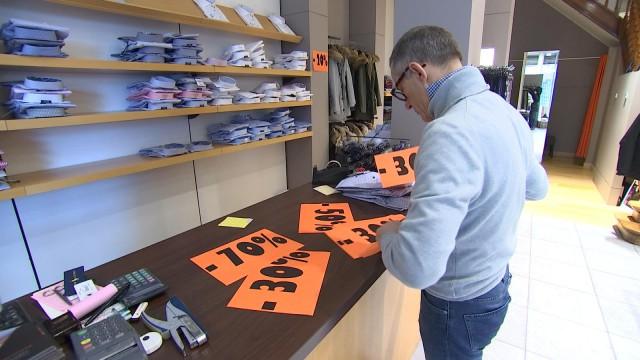 Soldes hiver: de 25 à 30% du stock à écouler