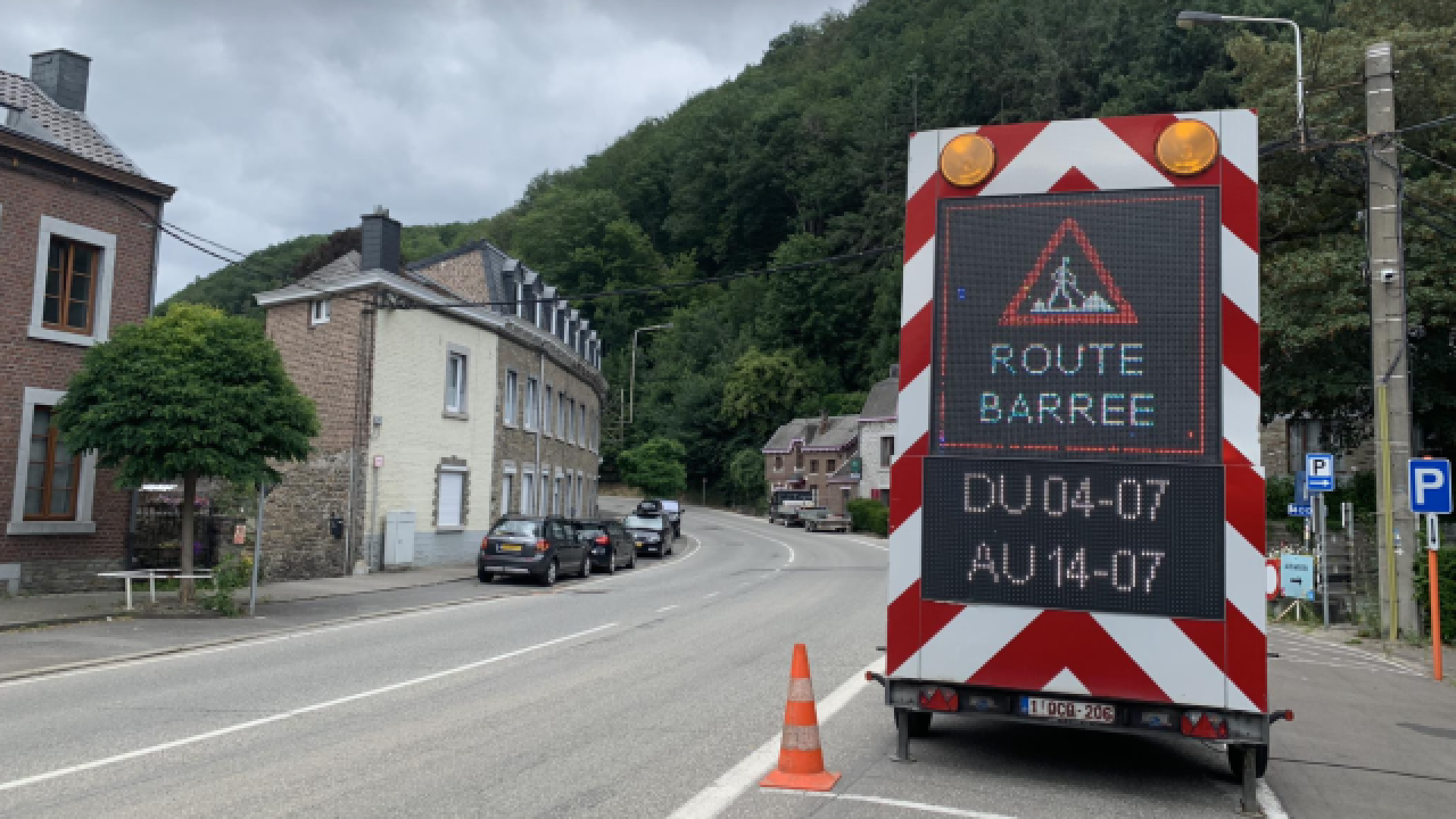 Sprimont-Aywaille : la N30 fermée sur 3 km