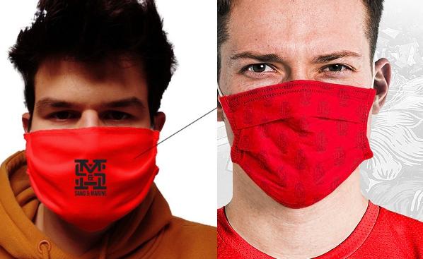 Des masques aux couleurs des clubs liégeois