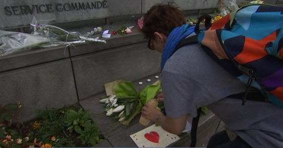 Témoignages d'hommages aux victimes de la fusillade de Liège 