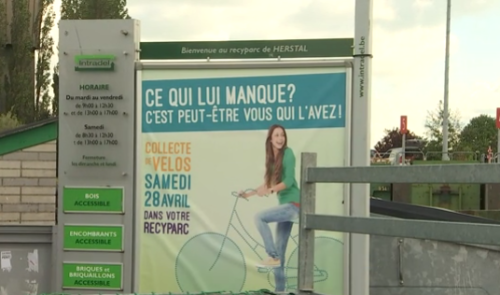 Traditionnelle collecte de vélos dans les recyparcs 