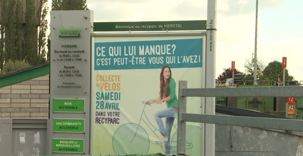 Traditionnelle collecte de vélos dans les recyparcs 