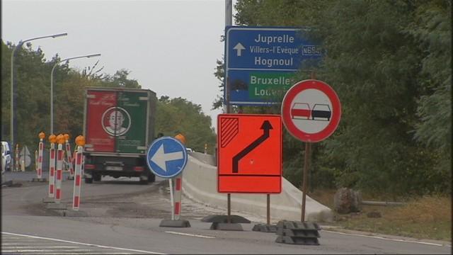 Travaux au pont d'Awans ce dimanche