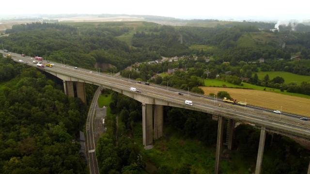 Travaux de réhabilitation du viaduc de Huccorgne 