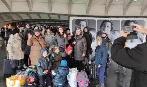 22 réfugiés ukrainiens accueillis à Liège-Guillemins