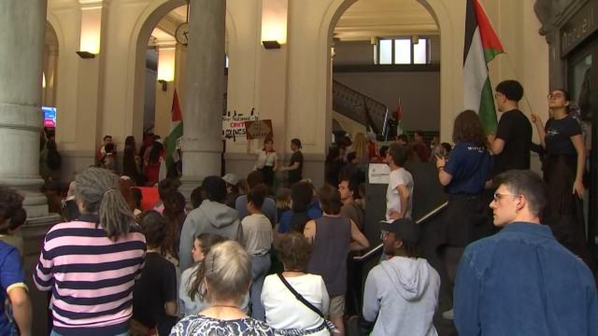 Reprise de l'occupation étudiante de l'Université de Liège pour la Palestine